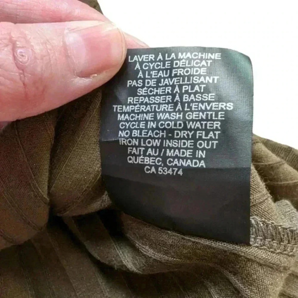 Cokluch Kim Sweater Goblincore Casual Office Women's Small Oregano Green Ribbed - Picture 11 of 13